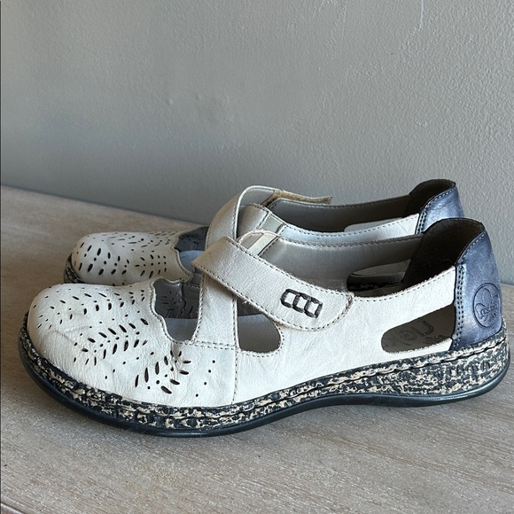 Rieker Daisy Women’s Leather Mary Jane Shoes, Size 39, earthy BoHo chic - Picture 3 of 12